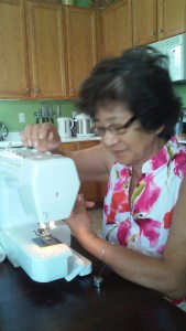 mom sewing